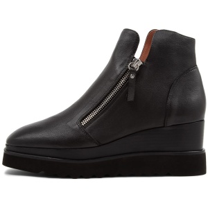 Django & Juliette Waisy Dj Black Black & Black Leather Sole Black Black & Black Boots Womens Shoes Casual Ankle Boots