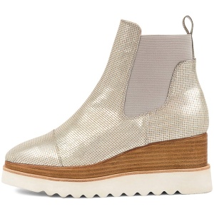 Django & Juliette Wiggles Dj Silver Nat & White Cut Leather Sole Silver Nat & White Boots Womens Shoes Casual Ankle Boots