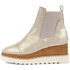 Django & Juliette Wiggles Dj Silver Nat & White Cut Leather Sole Silver Nat & White Boots Womens Shoes Casual Ankle Boots