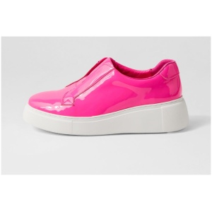 Django & Juliette Yiara Dj Hot Pink White Sole Patent Leather Hot Pink White Sole Sneakers Womens Shoes Casual Casual Sneakers