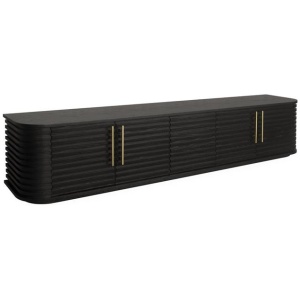 Domenic 2.3m TV Entertainment Unit - Textured Espresso Black by Interior Secrets - AfterPay Available