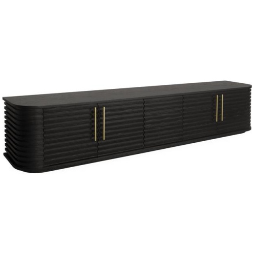 Domenic 2.3m TV Entertainment Unit - Textured Espresso Black by Interior Secrets - AfterPay Available