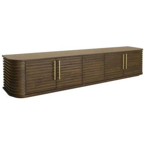 Domenic 2.3m TV Entertainment Unit - Walnut by Interior Secrets - AfterPay Available