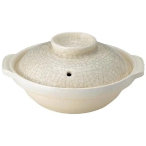 Donabe Japanese Ginpo 24.5cm Clay Pot Ceramic Hot Pot Casserole #8 2-3people 1.5L