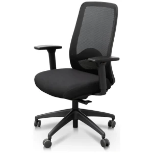 Donny Mesh Ergonomic Office Chair - Black by Interior Secrets - AfterPay Available