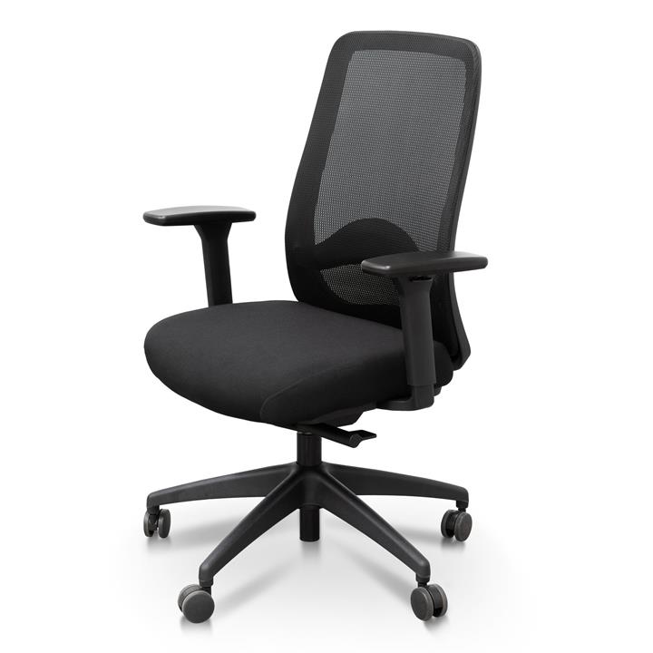 Donny Mesh Ergonomic Office Chair - Black by Interior Secrets - AfterPay Available