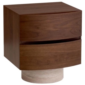 Dorit Bedside Table - Walnut by Interior Secrets - AfterPay Available