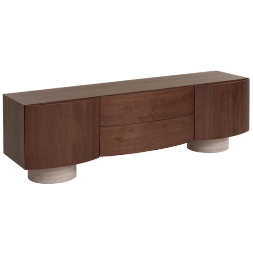 Dorit TV Entertainment Unit - Walnut by Interior Secrets - AfterPay Available