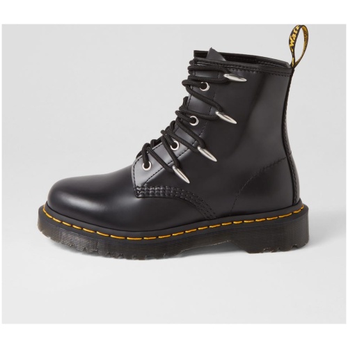 Dr Marten 1460 8 Tie Boot Dm Black Danuibo Leather Black Danuibo Boots Womens Shoes Casual Ankle Boots