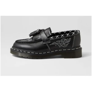 Dr Marten Adrian Ga Tassel Loafer Dm Black Wanama Leather Black Wanama Shoes Womens Shoes Casual Flat Shoes