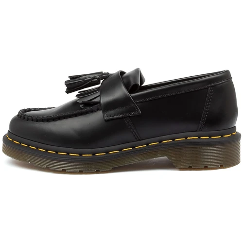 Dr Marten Adrian Tassel Loafer Dm Black Smooth Leather Black Shoes Womens Shoes Casual Flat Shoes