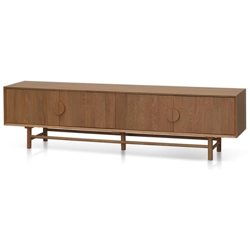 Ducan 2.1m TV Entertainment Unit - Natural Wood by Interior Secrets - AfterPay Available