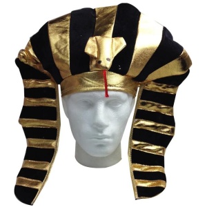 EGYPTIAN PHARAOH HAT King Costume Party Ancient Fancy Dress Halloween Pharoah