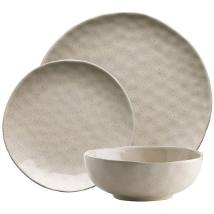Ecology Speckle 12 Piece Dinner Set Oatmeal
