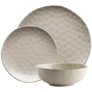 Ecology Speckle 12 Piece Dinner Set Oatmeal