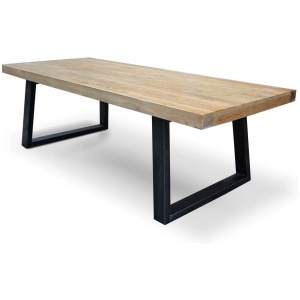 Edwin Reclaimed Elm Wood 2.4m Dining Table - Upgraded Top by Interior Secrets - AfterPay Available
