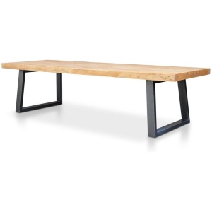 Edwin Reclaimed Elm Wood 3m Dining Table -1.2m (W) - Upgraded Top by Interior Secrets - AfterPay Available