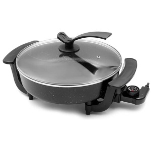 Electric Fry Pan with Cooking Divider, 3.5L Capacity, Non-Stick