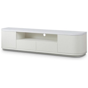 Elino 2m Veneer Top Entertainment TV Unit - Two-Tone White by Interior Secrets - AfterPay Available