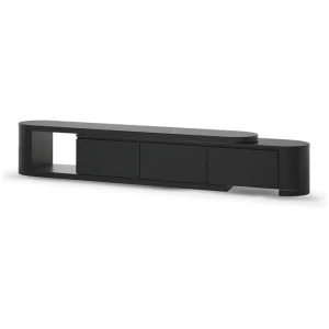 Eliza Extendable TV Entertainment Unit - Full Black Oak by Interior Secrets - AfterPay Available