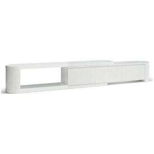 Eliza Extendable TV Entertainment Unit - Full White Oak by Interior Secrets - AfterPay Available