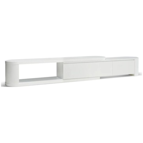Eliza Extendable TV Entertainment Unit - Full White Oak by Interior Secrets - AfterPay Available