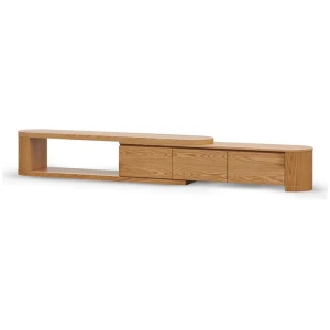 Eliza Extendable TV Entertainment Unit - Natural Oak by Interior Secrets - AfterPay Available