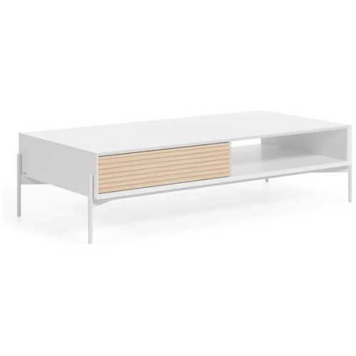 Ellemarie Coffee Table - White & Natural by Interior Secrets - AfterPay Available