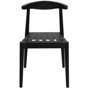 Elliot Leather Dining Chair (Black)