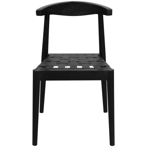 Elliot Leather Dining Chair (Black)