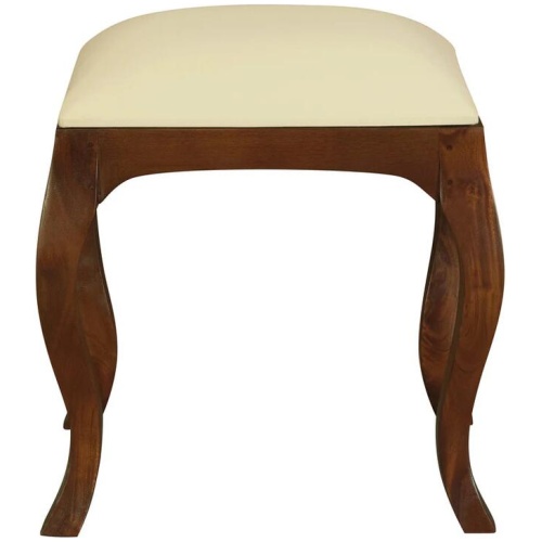 Eloise Cabriole Leg Dressing Stool (Mahogany)
