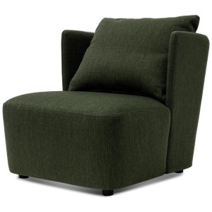 Elvina Fabric Armchair - Fir Green by Interior Secrets - AfterPay Available