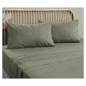 Embre Linen Look Washed Cotton SHEET SET - KING