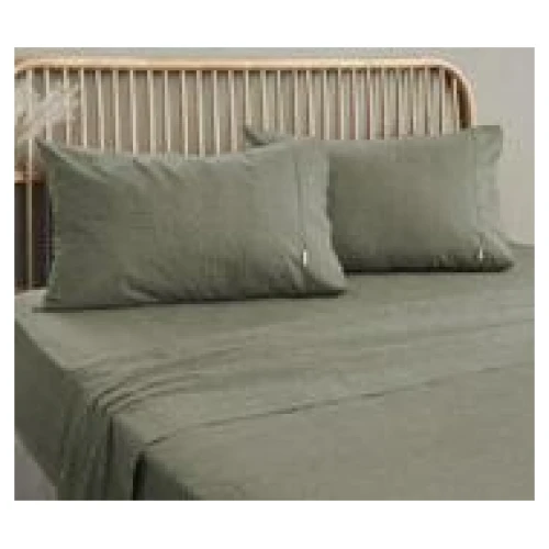 Embre Linen Look Washed Cotton SHEET SET - KING
