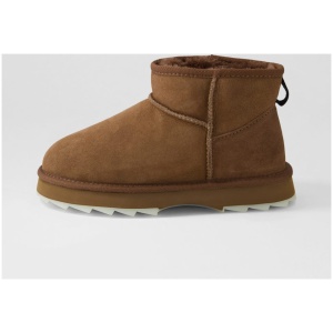 Emu Australia W12548 Sharky Micro Em Oak Sheepskin Oak Boots Womens Shoes Comfort Ankle Boots