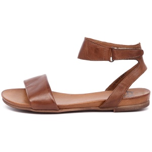 Eos Lauren W Brandy Siviglia Leather Brandy Sandals Womens Shoes Casual Sandals Flat Sandals
