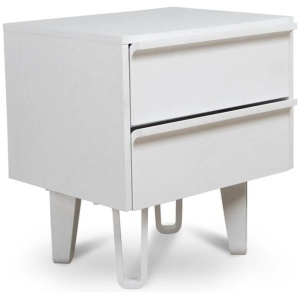 Evans Bedside Table - Full White by Interior Secrets - AfterPay Available