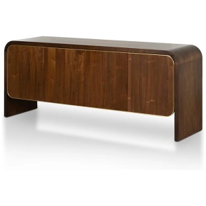 Ex Display - Boran 2m Buffet Unit - Walnut by Interior Secrets - AfterPay Available