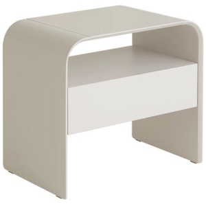 Ex Display - Chroma Bedside Table - Warm Grey by Interior Secrets - AfterPay Available