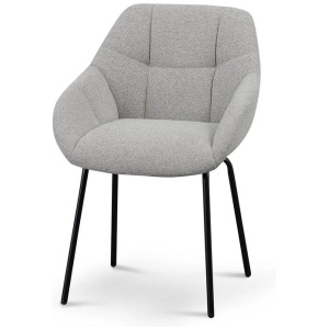 Ex Display - Danilo Fabric Dining Chair - Spec Grey by Interior Secrets - AfterPay Available