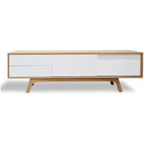 Ex Display - Hendrix 1.8m Scandinavian TV Entertainment Unit - Lowline - Natural by Interior Secrets - AfterPay Available