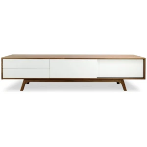 Ex Display - Hendrix 2.1m Wooden TV Entertainment Unit - Walnut by Interior Secrets - AfterPay Available