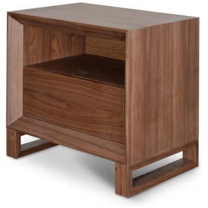 Ex Display - Jaxson Bedside Table - Walnut by Interior Secrets - AfterPay Available