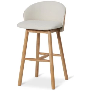 Ex Display - Lennox 65cm Natural Bar Stool - Beige by Interior Secrets - AfterPay Available