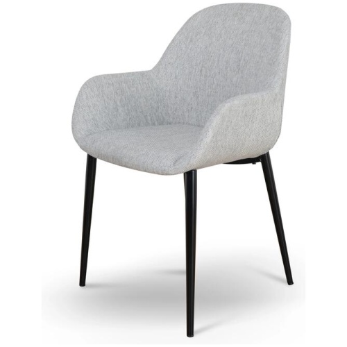 Ex Display - Lynton Fabric Dining chair - Silver Grey by Interior Secrets - AfterPay Available