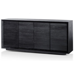 Ex Display - Maribel 1.8m Wooden Sideboard - Black Oak by Interior Secrets - AfterPay Available