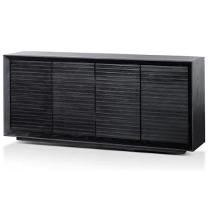 Ex Display - Maribel 1.8m Wooden Sideboard - Black Oak by Interior Secrets - AfterPay Available