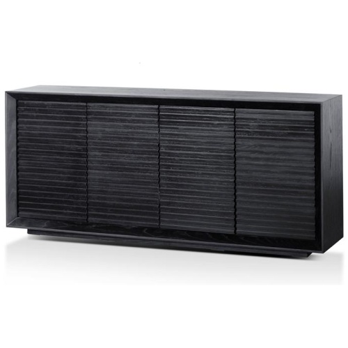 Ex Display - Maribel 1.8m Wooden Sideboard - Black Oak by Interior Secrets - AfterPay Available