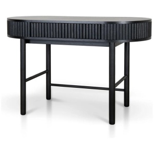 Ex Display - Melita 1.2m Home Office Desk - Full Black by Interior Secrets - AfterPay Available
