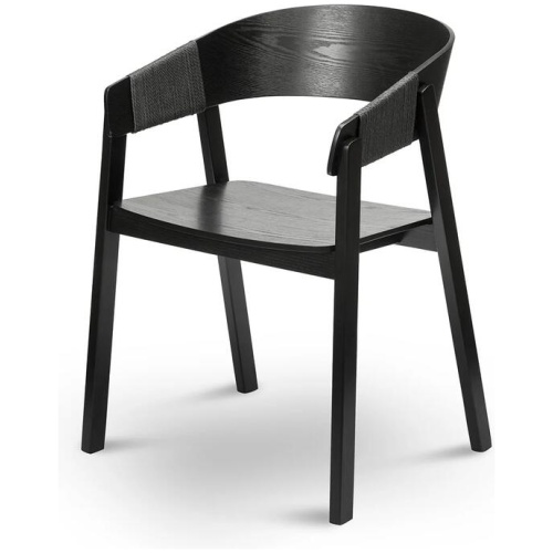 Ex Display - Phelps Dining Chair - Full Black by Interior Secrets - AfterPay Available
